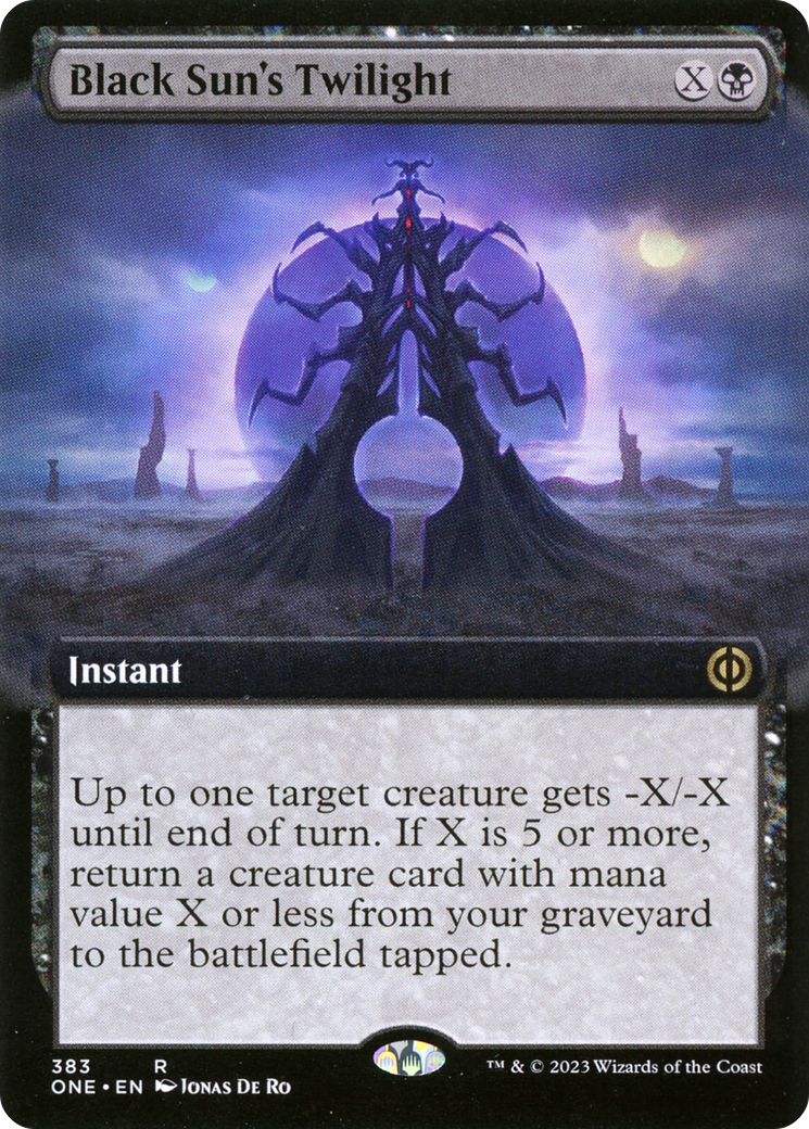 Black Sun's Twilight (Extended Art) (ONE-383)  Foil - Phyrexia: All Will Be One: (Extended Art)