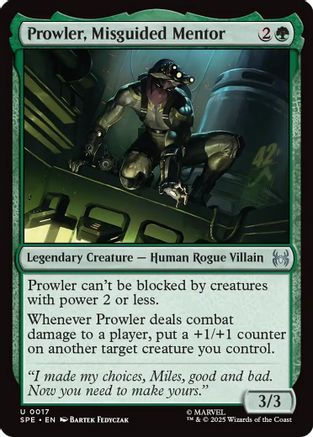 Prowler, Misguided Mentor (SPE-017)  - Marvel's Spider-Man: Eternal-Legal