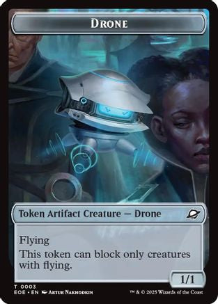 Drone // Lander (0005) Doubled-Sided Token (EOE-3 // 5)  Foil - Edge of Eternities