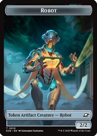 Robot // Lander (0006) Double-Sided Token (EOE-10 // 6) - Edge of Eternities Foil