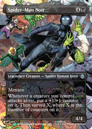 Spider-Man Noir (Borderless) (SPM-204) - Marvel's Spider-Man Foil