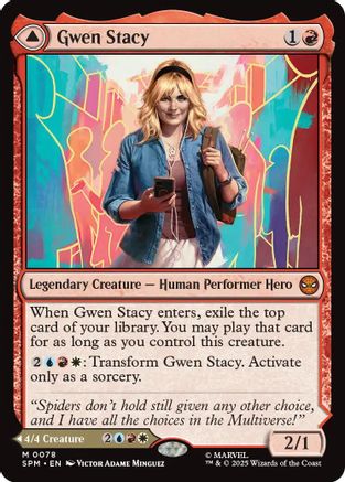Gwen Stacy (SPM-078) - Marvel's Spider-Man Foil