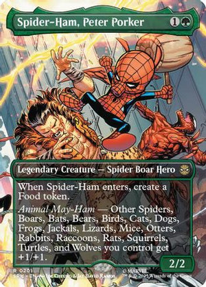 Spider-Ham, Peter Porker (Borderless) (SPM-201)  Foil - Marvel's Spider-Man