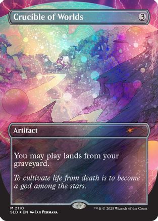 Crucible of Worlds (Galaxy Foil) (SLD-2110)  Foil - Secret Lair Drop Series