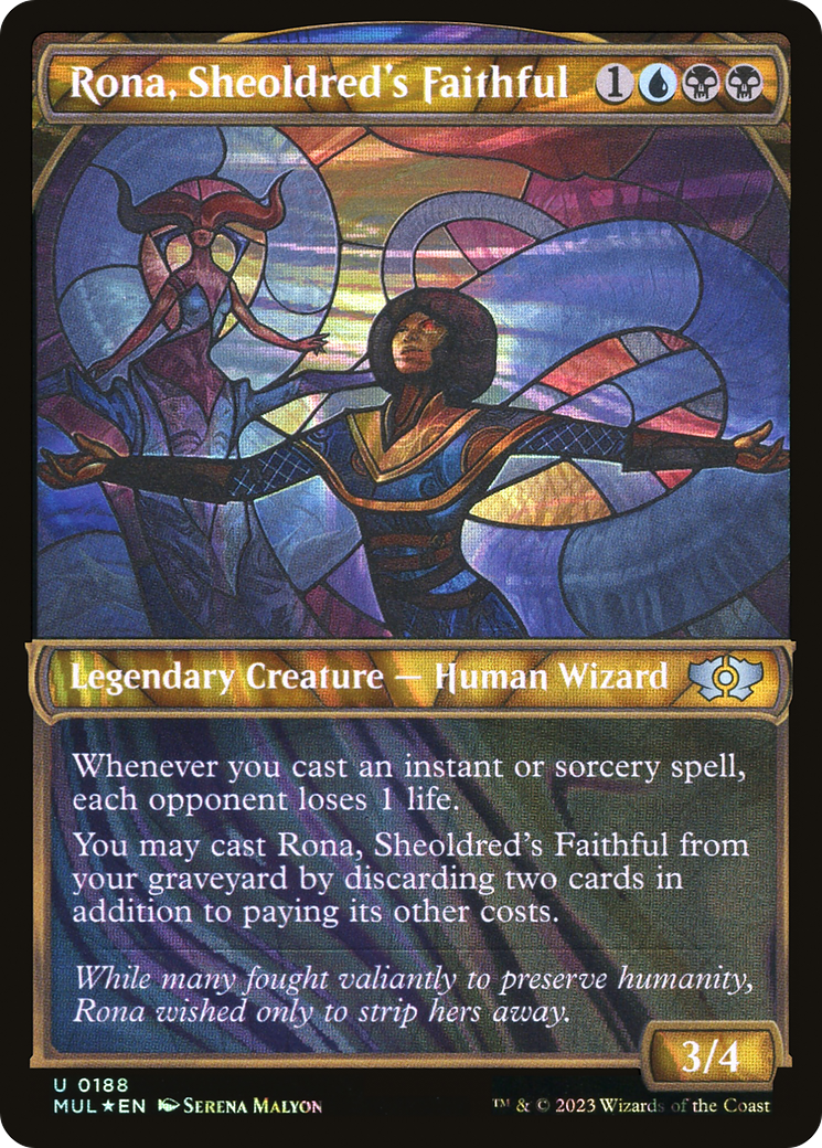 Rona, Sheoldred's Faithful (Halo Foil) (MUL-188)  Foil - Multiverse Legends: (Showcase)