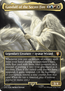 Gandalf of the Secret Fire (Borderless) (Surge Foil) (LTC-551)  Foil - Tales of Middle-earth Commander