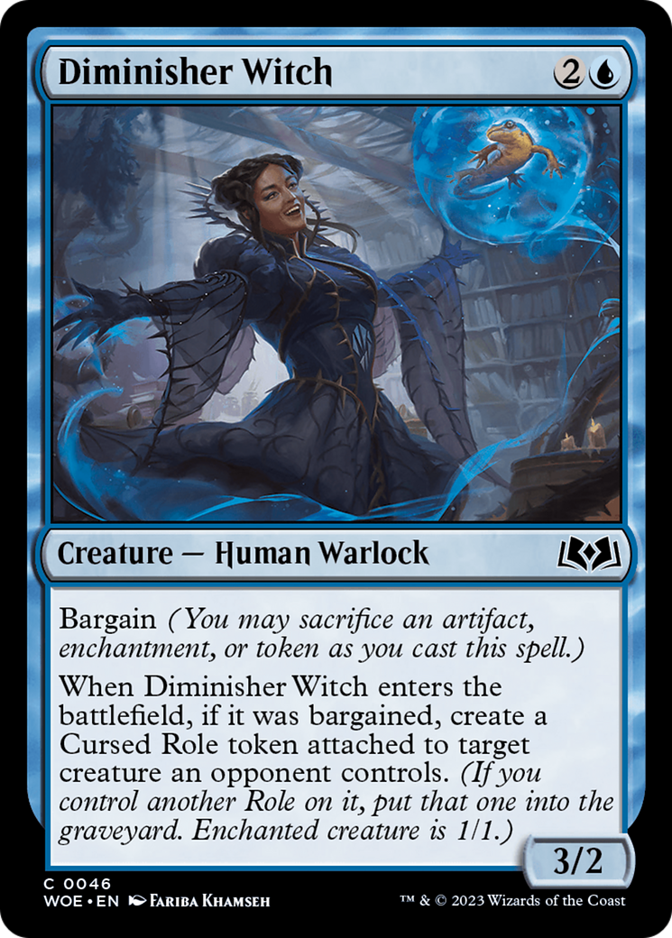 Diminisher Witch (WOE-046)  Foil - Wilds of Eldraine