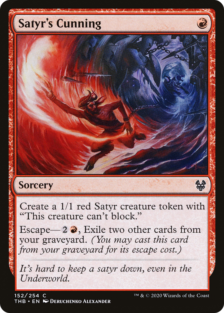 Satyr's Cunning (THB-152)  Foil - Theros Beyond Death