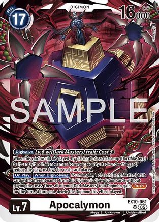 Apocalymon (EX10-061) - Sinister Order Foil