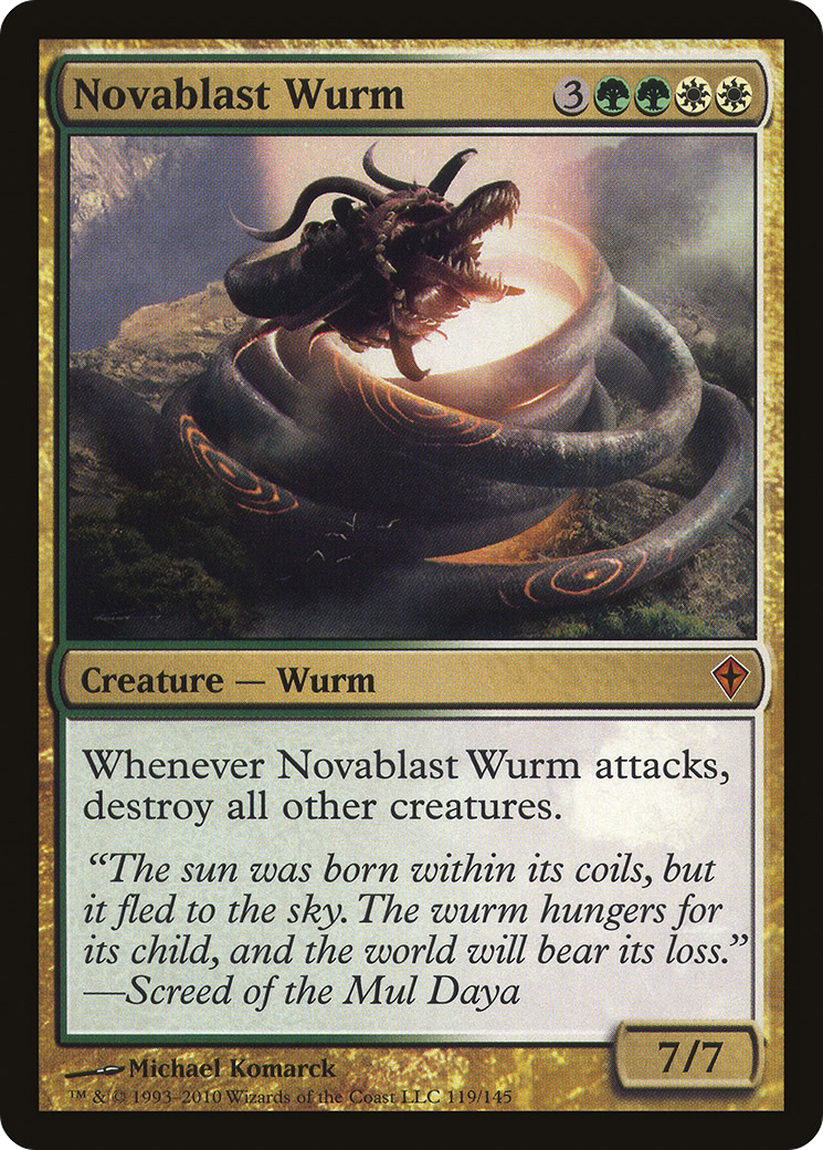 Novablast Wurm (WWK-119)  - Worldwake