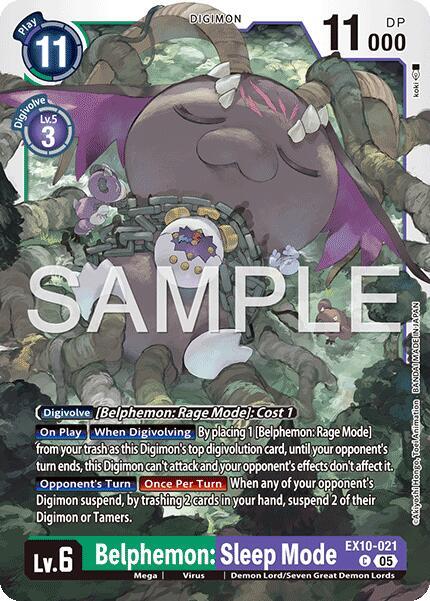 Belphemon: Sleep Mode [EX10-021] [Sinister Order]