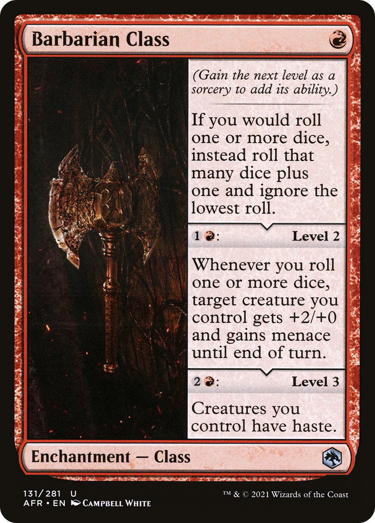 Barbarian Class (AFR-131)  - Adventures in the Forgotten Realms