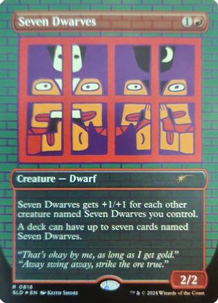 Seven Dwarves (0818) (Rainbow Foil) (SLD-818)  Foil - Secret Lair Drop Series