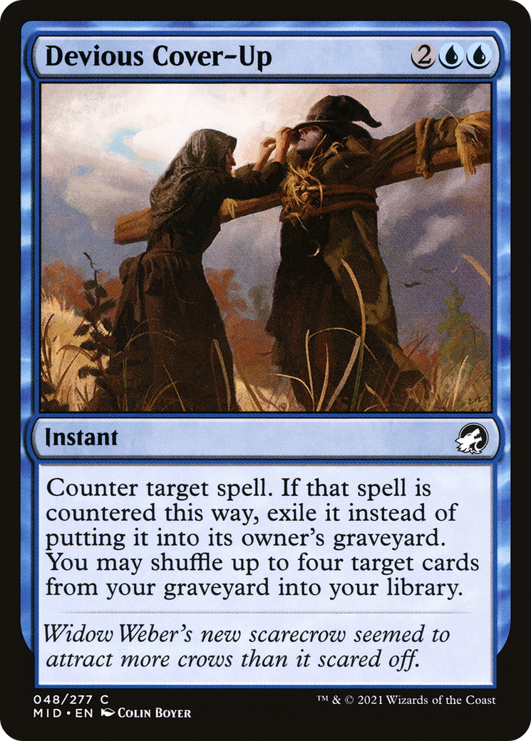 Devious Cover-Up (MID-048)  Foil - Innistrad: Midnight Hunt
