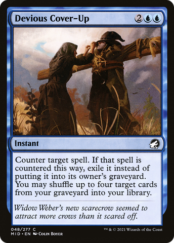 Devious Cover-Up (MID-048)  - Innistrad: Midnight Hunt