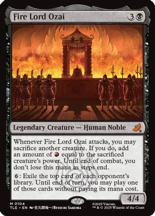 Fire Lord Ozai (TLE-104)  Foil - Avatar: The Last Airbender: Eternal-Legal