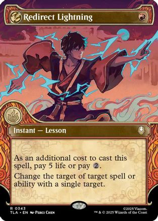 Redirect Lightning (Showcase) (TLA-343)  Foil - Avatar: The Last Airbender