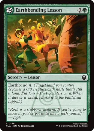 Earthbending Lesson (TLA-176)  Foil - Avatar: The Last Airbender