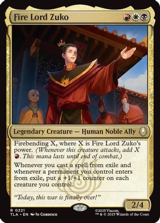 Fire Lord Zuko (TLA-221)  Foil - Avatar: The Last Airbender