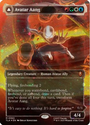 Avatar Aang (Raised Foil) (TLA-363)  Foil - Avatar: The Last Airbender