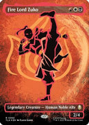Fire Lord Zuko (Borderless) (Neon Ink Foil) (TLA-360)  Foil - Avatar: The Last Airbender