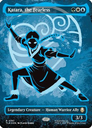 Katara, the Fearless (Borderless) (Neon Ink Foil) (TLA-361)  Foil - Avatar: The Last Airbender