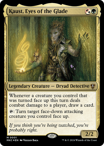 Kaust, Eyes of the Glade (MKC-001)  Foil - Murders at Karlov Manor Commander