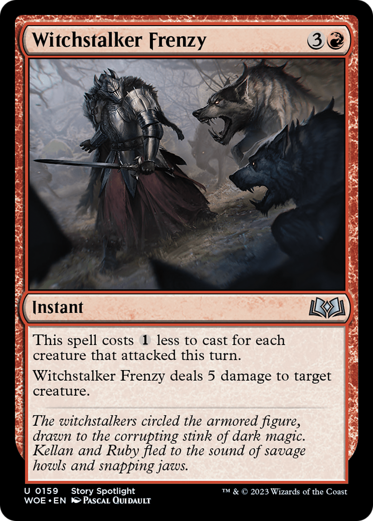 Witchstalker Frenzy (WOE-159)  Foil - Wilds of Eldraine