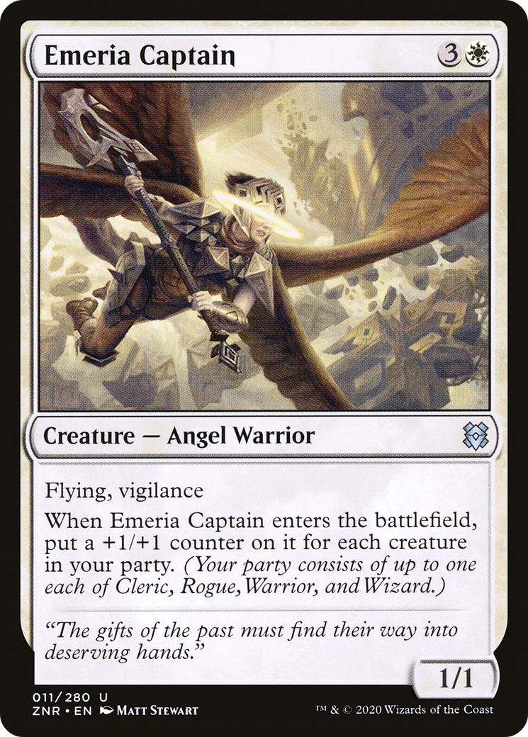 Emeria Captain (ZNR-011)  Foil - Zendikar Rising