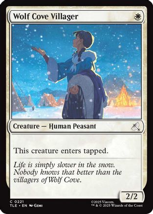 Wolf Cove Villager (0221) (TLE-221)  Foil - Avatar: The Last Airbender: Eternal-Legal