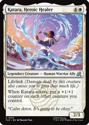 Katara, Heroic Healer (TLE-215) - Avatar: The Last Airbender: Eternal-Legal Foil
