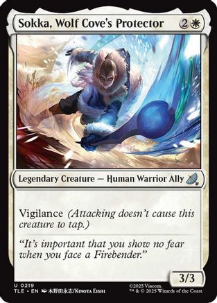 Sokka, Wolf Cove's Protector (0219) (TLE-219)  Foil - Avatar: The Last Airbender: Eternal-Legal