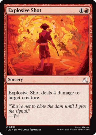 Explosive Shot (0236) (TLE-236)  - Avatar: The Last Airbender: Eternal-Legal