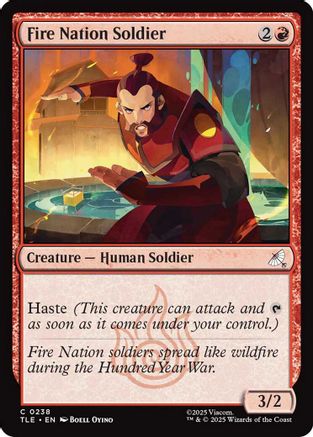 Fire Nation Soldier (TLE-238) - Avatar: The Last Airbender: Eternal-Legal Foil