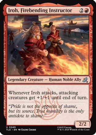 Iroh, Firebending Instructor (0240) (TLE-240)  Foil - Avatar: The Last Airbender: Eternal-Legal