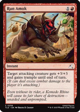 Run Amok (0258) (TLE-258)  Foil - Avatar: The Last Airbender: Eternal-Legal