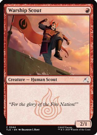 Warship Scout (0244) (TLE-244)  - Avatar: The Last Airbender: Eternal-Legal