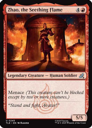Zhao, the Seething Flame (TLE-245)  Foil - Avatar: The Last Airbender: Eternal-Legal