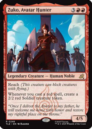 Zuko, Avatar Hunter (0246) (TLE-246)  Foil - Avatar: The Last Airbender: Eternal-Legal