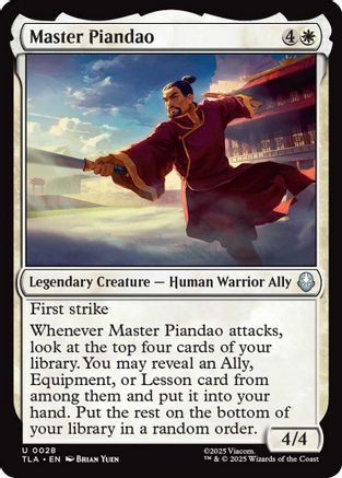 Master Piandao (TLA-028)  Foil - Avatar: The Last Airbender