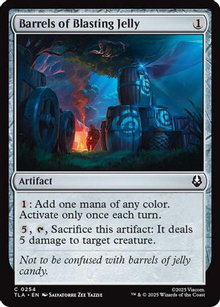 Barrels of Blasting Jelly (TLA-254)  Foil - Avatar: The Last Airbender