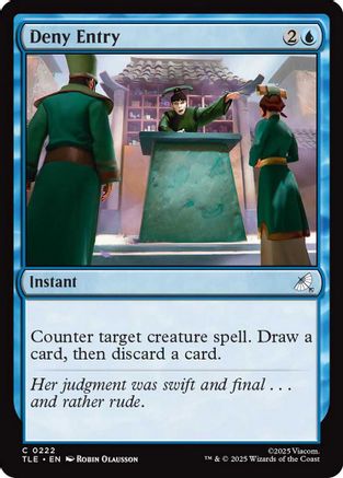 Deny Entry (TLE-222)  - Avatar: The Last Airbender: Eternal-Legal