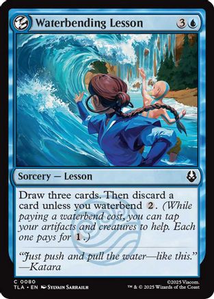Waterbending Lesson (TLA-080)  Foil - Avatar: The Last Airbender