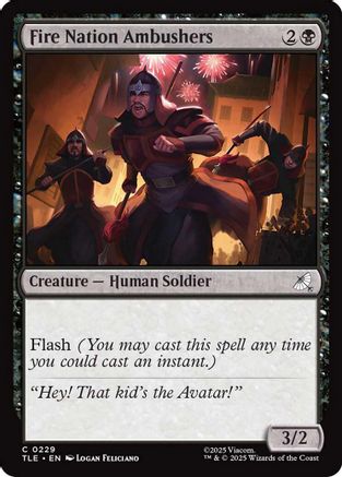 Fire Nation Ambushers (TLE-229)  Foil - Avatar: The Last Airbender: Eternal-Legal
