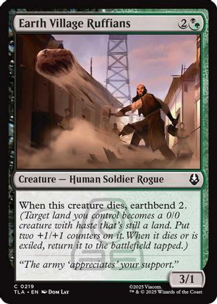 Earth Village Ruffians (TLA-219)  Foil - Avatar: The Last Airbender