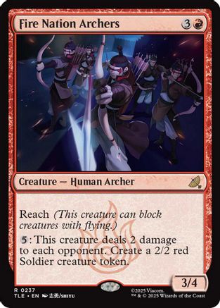 Fire Nation Archers (TLE-237)  Foil - Avatar: The Last Airbender: Eternal-Legal