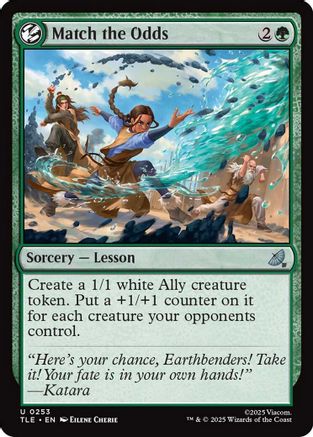 Match the Odds (TLE-253)  Foil - Avatar: The Last Airbender: Eternal-Legal