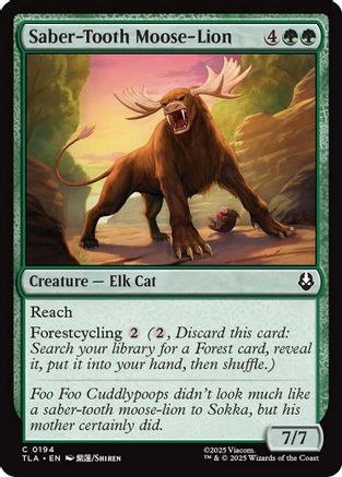 Saber-Tooth Moose-Lion (TLA-194) - Avatar: The Last Airbender Foil