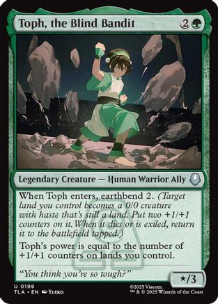 Toph, the Blind Bandit (TLA-198)  Foil - Avatar: The Last Airbender