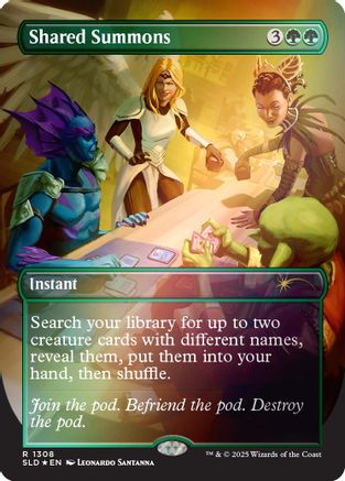 Shared Summons (Rainbow Foil) (SLD-1308)  Foil - Secret Lair Drop Series